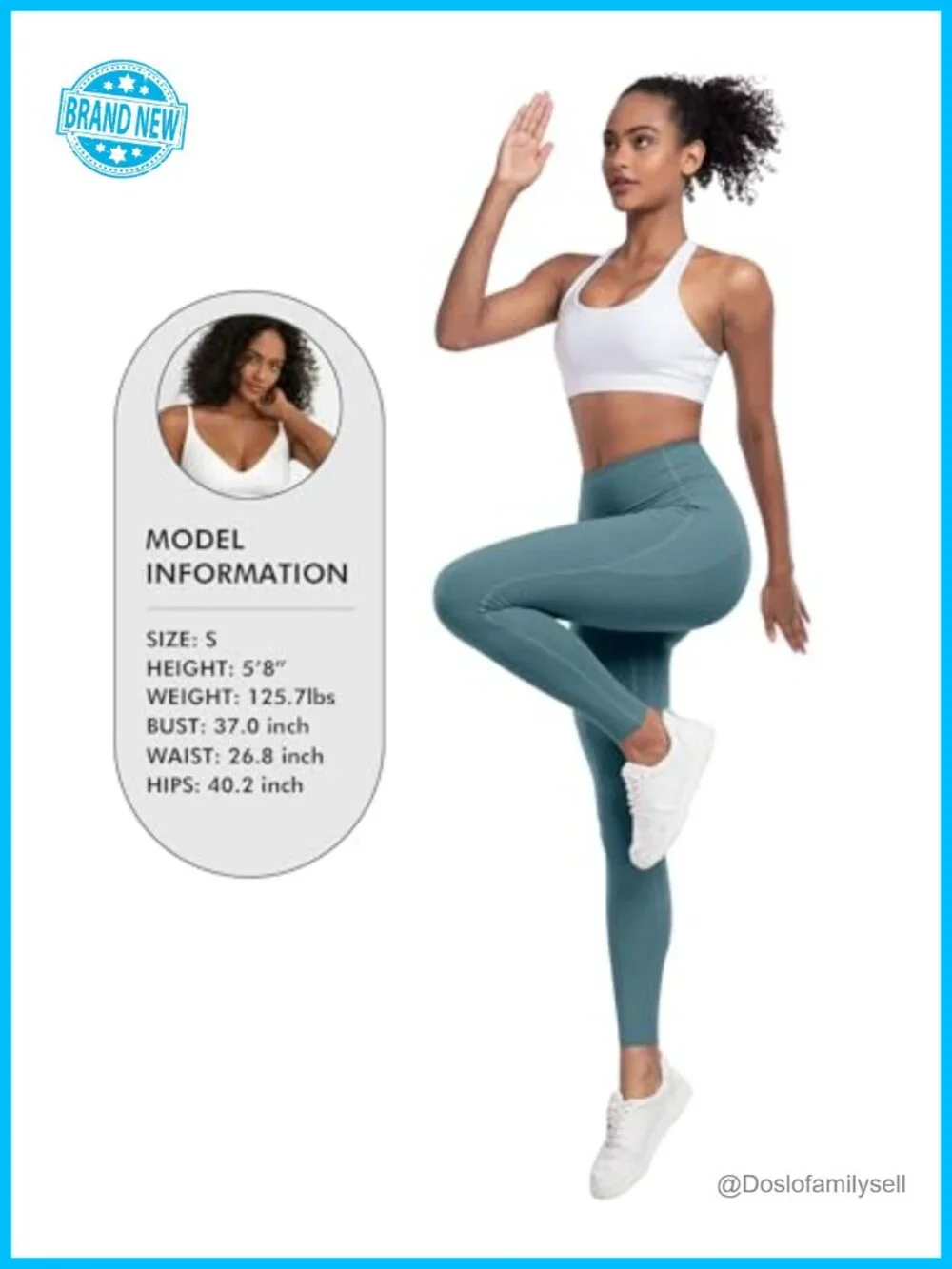 6 Pack High Waisted Leggings with Pockets Tummy Control Workout Yoga Pants